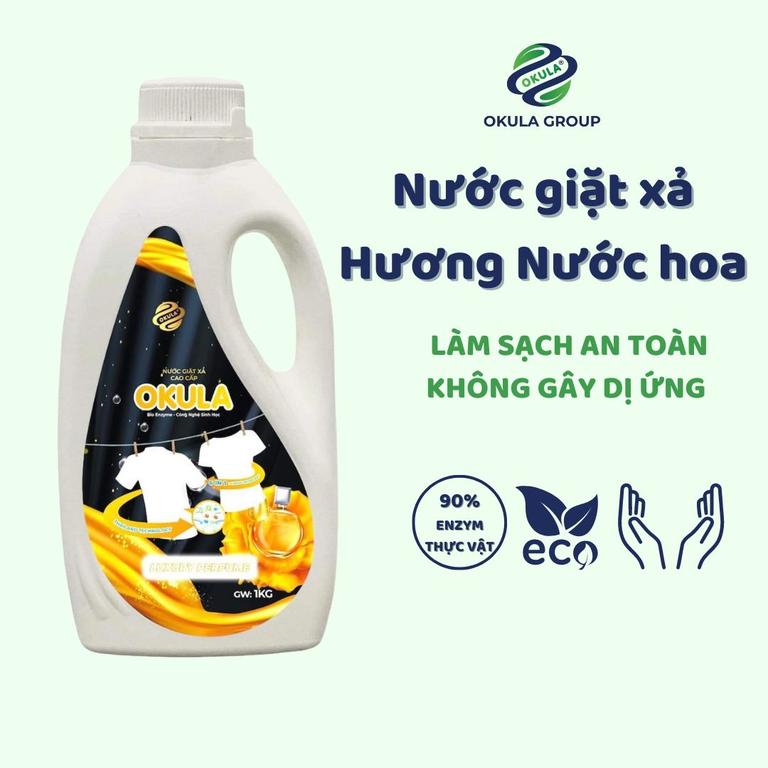 Nước Giặt Xả OKULA Hương Nước Hoa 1 KG