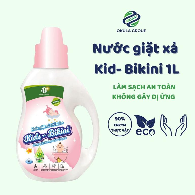 Nước giặt xả OKULA + Kids – Bikini 1L